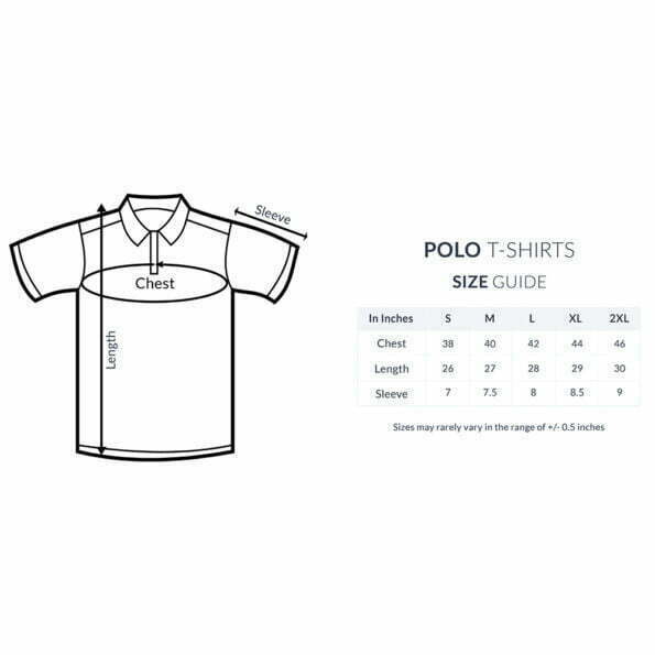 Polo_T-shirts_printrove_size_guide