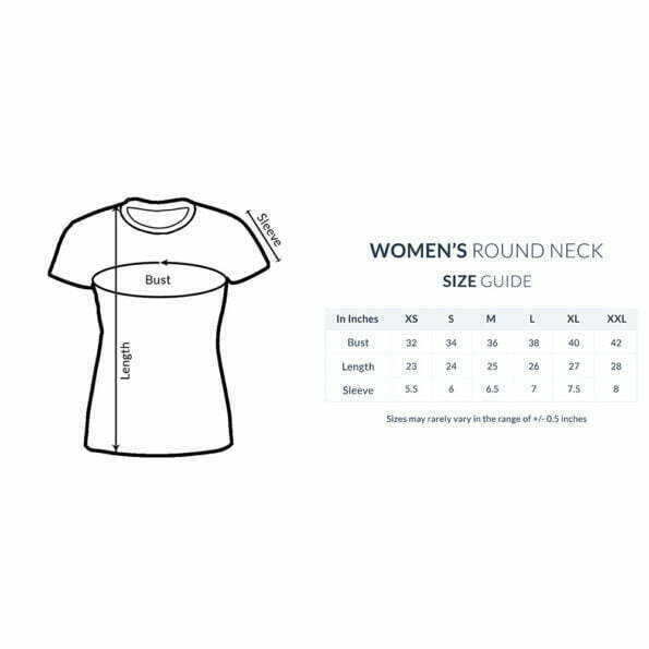 Women’s_Half_Sleeve_Round_Neck_T-Shirt_printrove_size_guide